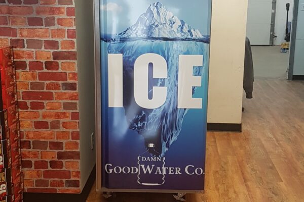 Vinyl Graphic on Freezer