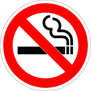 5.25 x 5.25 No Smoking Symbol Sticker