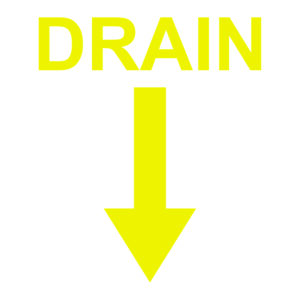 2.5 x 3 Drain Stickers
