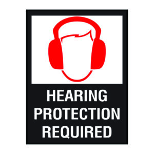 6 x 8 Hearing Protection Stickers