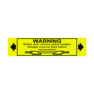 7.5 Warning Remove Yellow Wedges Stickers